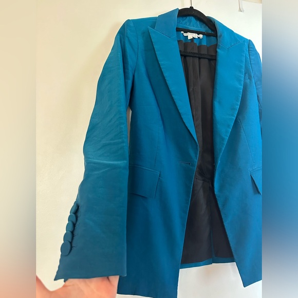 Veronica Beard - Blue long & lean dickey jacket - women’s size 0 - Picture 4 of 4